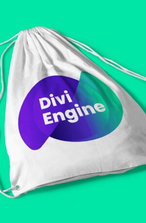 Divi Engine String Bag (Big Logo)