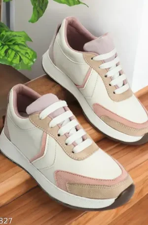 Stylish Casual Comfort Sneaker Sneakers For Women  (Beige , 4)